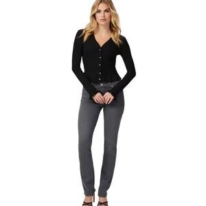 PAIGE Skyline Ankle Peg Denim Jeans in Washed Gray size 28